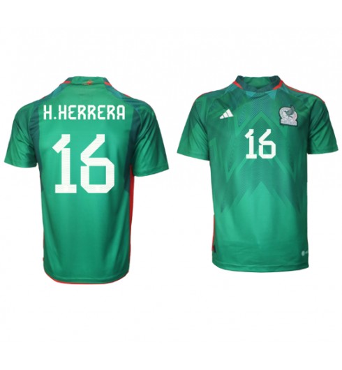Mexiko Hector Herrera #16 Domácí Dres MS 2022 Krátký Rukáv
